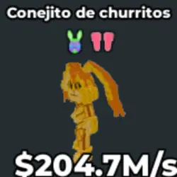 Churrito Bunnito 204,7M s SECRET V70 (Секретный персонаж) — Roblox, лот №224472