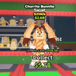 Churrito Bunnito 21M s (Секретный персонаж) — Roblox, лот №224544