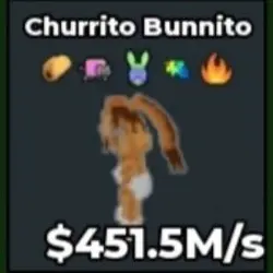 Churrito Bunnito 451.5M s (Секретный персонаж) — Roblox, лот №224599