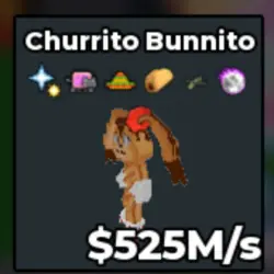 Churrito Bunnito 525M S (Секретный персонаж) — Roblox, лот №224627