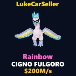Cigno Fulgoro 200M s Secret Rainbow (Секретный персонаж) — Roblox, лот №224590