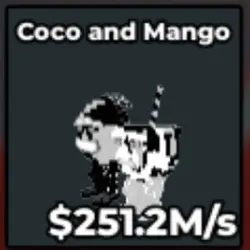 Coco and Mango 251.2M S YIN - YANG SF5 (Секретный персонаж) — Roblox, лот №224433