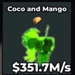 Coco and Mango 351.7M s Radioactive 1 trait (Секретный перс… — Roblox, лот №224464