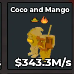 Coco And Mango Gold 2 Traits 343.3M s (Секретный персонаж) — Roblox, лот №224597