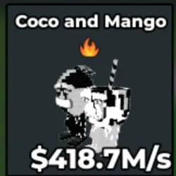 Coco and Mango Yin Yang Fire Trait 418.7M s (Секретный перс… — Roblox, лот №224618