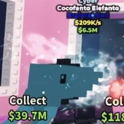Cocofanto Elefanto CYBER (Brainrot God персонаж) — Roblox, лот №224736