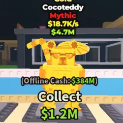 Cocoteddy [Gold] 18.7 K s (Мифический персонаж) — Roblox, лот №224744
