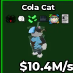 COLA CAT 10.4M s (Brainrot God персонаж) — Roblox, лот №224773
