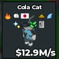 Cola CAT 12.9M! with Japon - Exclusive (Brainrot God персон… — Roblox, лот №224775
