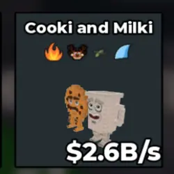 Cooki and Milki 2.6B s (Секретный персонаж) — Roblox, лот №224816