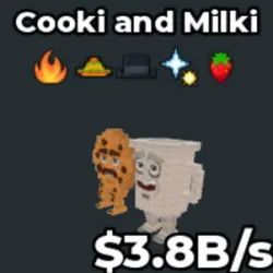 Cooki and Milki 3.8B ( Strawberry Trait ) (Секретный персон… — Roblox, лот №224830