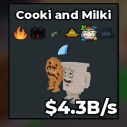 Cooki and Milki 4.3B s (Секретный персонаж) — Roblox, лот №224834