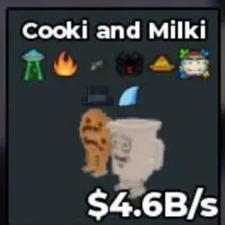 Cooki and Milki 4.6B S Clean Wann (Секретный персонаж) — Roblox, лот №224838
