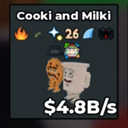 Cooki and Milki 4.8B s (Секретный персонаж) — Roblox, лот №224839