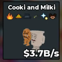Cooki And Milki 6 Trait 3,7B S (Секретный персонаж) — Roblox, лот №224843