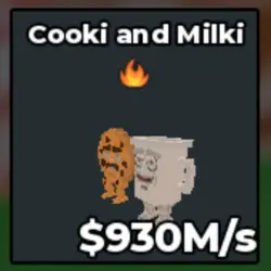 Cooki and Milki FIRE TRAITS!!! 930M s (Секретный персонаж) — Roblox, лот №224852