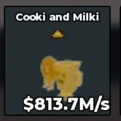 Cooki and Milki Gold 813.7M s with Trait (Секретный персона… — Roblox, лот №224860