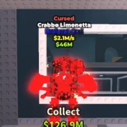Crabbo Limonetta Cursed 2,1M s (Brainrot God персонаж) — Roblox, лот №224907