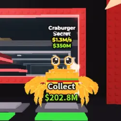 Craburger 1.3 M s (Секретный персонаж) — Roblox, лот №224922