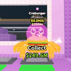 Craburger 5.2 M s (1 Trait) (NO Taco Trait) (Секретный перс… — Roblox, лот №224930