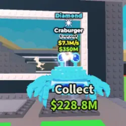Craburger 7,1M s Diamond - Secret (Секретный персонаж) — Roblox, лот №224947