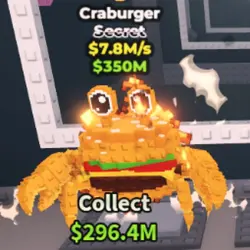 CRABURGER 7,8MS (Секретный персонаж) — Roblox, лот №224949