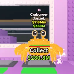Craburger 7.8 M s (1 TRAIT) (Секретный персонаж) — Roblox, лот №224952