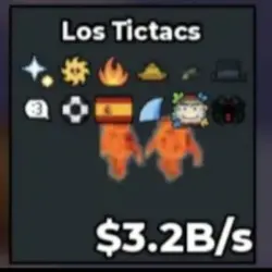 Crazy Rare Low Exist Mutation Lava Los Tictacs 3,2B s Very … — Roblox, лот №225001