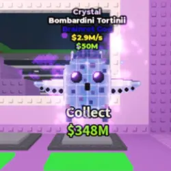 Crystal Bombardini Tortinii 2.9 M s (Brainrot God персонаж) — Roblox, лот №225022