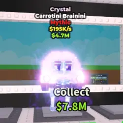 Crystal Carrotini Brainini (Мифический персонаж) — Roblox, лот №225044