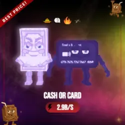 Crystal Cash or Card 2.9B s (Секретный персонаж) — Roblox, лот №225047