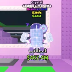 Crystal Crabbo Limonetta 3 M s (Brainrot God персонаж) — Roblox, лот №224936