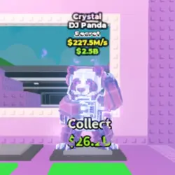 Crystal DJ Panda 227.5 M s (Секретный персонаж) — Roblox, лот №224937