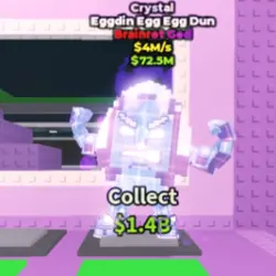 Crystal Eggdin Egg Egg Dun 4 M s (Brainrot God персонаж) — Roblox, лот №224941