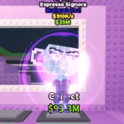 Crystal Espresso Signora 910 K s (Brainrot God персонаж) — Roblox, лот №224950