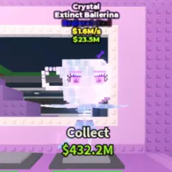 Crystal Extinct Ballerina 1.6 M s (Brainrot God персонаж) — Roblox, лот №224951