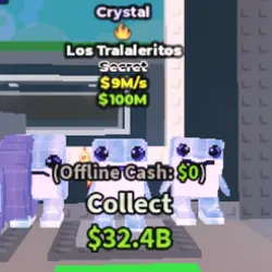 CRYSTAL Los tralaleritos (Секретный персонаж) — Roblox, лот №225089