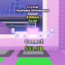Crystal Nuclearo Dinossauro 195 M s (Секретный персонаж) — Roblox, лот №225072