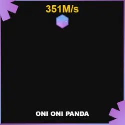 Crystal Oni Oni Panda 351M s (Секретный персонаж) — Roblox, лот №225075