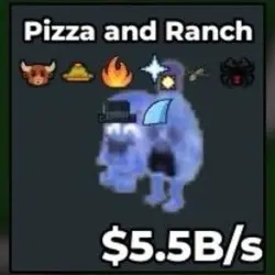 Crystal Pizza and Ranch $5.5B 8 Traits New Traits (Секретны… — Roblox, лот №225117