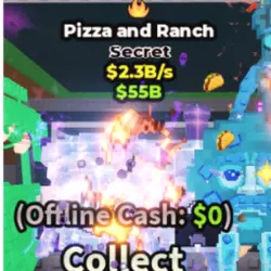 Crystal Pizza and Ranch 2.3B S (Fire) #T0LA3U (Секретный пе… — Roblox, лот №225118