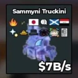 Crystal Sammyni Truckini 7B s 13 Good Trait And With Trait … — Roblox, лот №225128