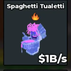 Crystal Spaghetti Tualetti 1B s With Fire Trait (Секретный … — Roblox, лот №225134