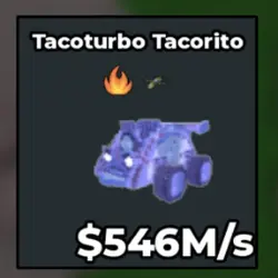Crystal Tacoturbo Tacorito 546 M s (Секретный персонаж) — Roblox, лот №225143