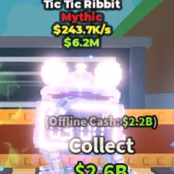 Crystal Tic Tic Ribbit (Мифический персонаж) — Roblox, лот №225151