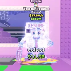 Crystal Yess my Resume 37.8 M s (1 TRAIT) (Секретный персон… — Roblox, лот №225170