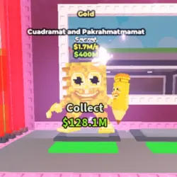 Cuadramat and Pakrahmatmamat Gold Very RARE (Секретный перс… — Roblox, лот №225184