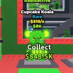 Cupcake Koala Radioactive Very RARE (Редкий персонаж) — Roblox, лот №225203