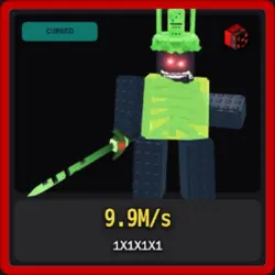 Cursed 1x1x1x1 9.9M s (Секретный персонаж) — Roblox, лот №225273