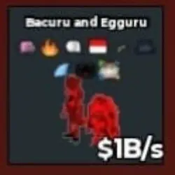 Cursed Bacuru And Egguru 1B s Good Trait Kiisuki (Секретный… — Roblox, лот №225225